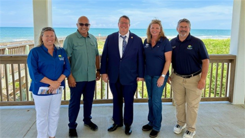 Beach tour with Congressman Randy Fine