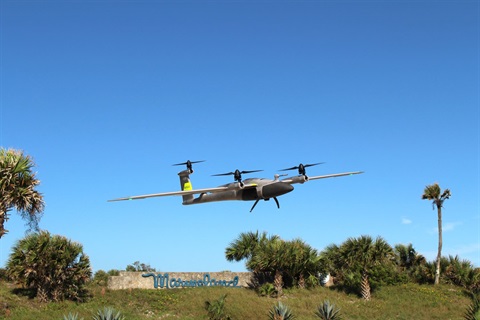 Image of one of Flagler County's drones